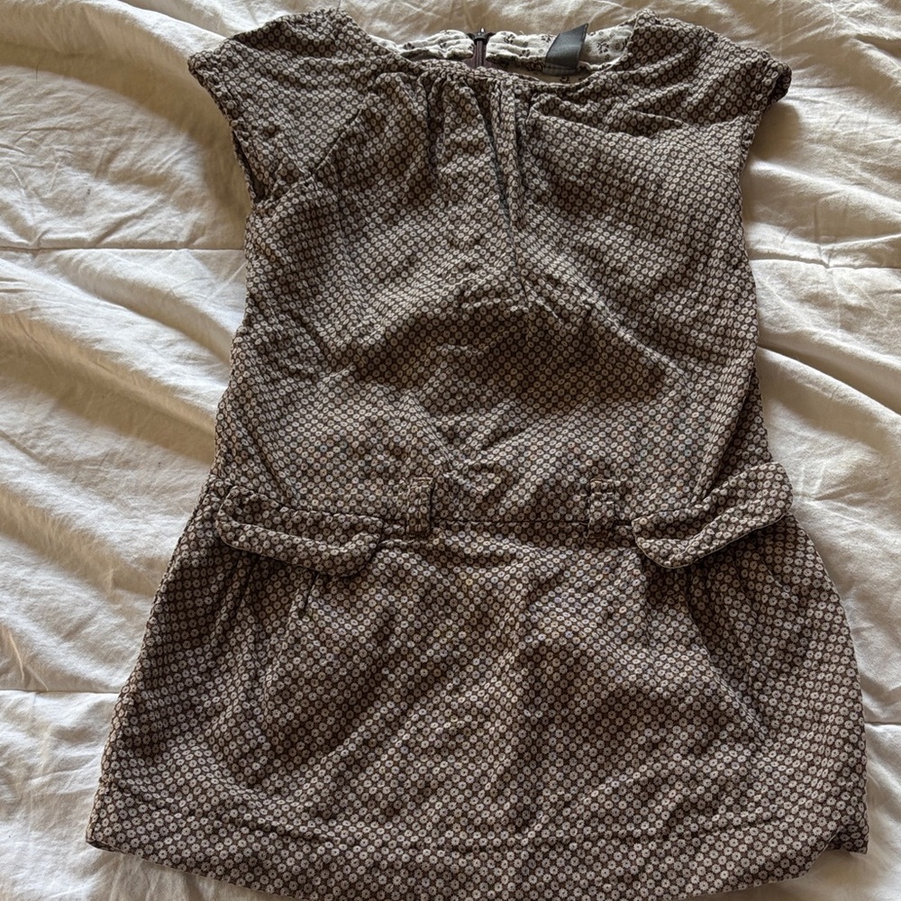 Zara Kids Brown Geometric Dress